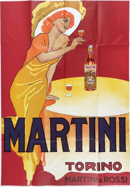 Marcello Dudovich : Martini - Torino.  - Asta Arte Antica, Moderna e Contemporanea [parte II] - Associazione Nazionale - Case d'Asta italiane