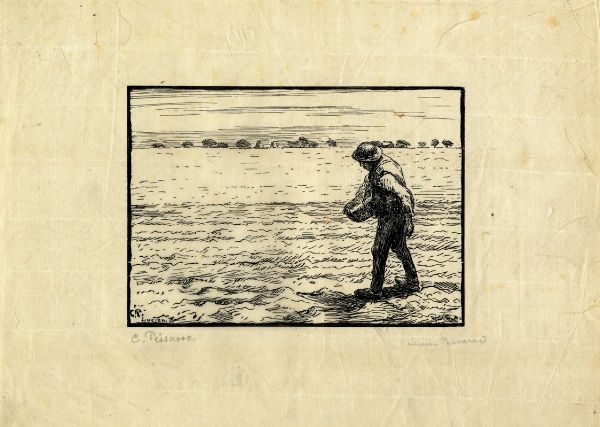 CAMILLE PISSARRO : Les travaux des champs.  - Asta Arte Antica, Moderna e Contemporanea [parte II] - Associazione Nazionale - Case d'Asta italiane