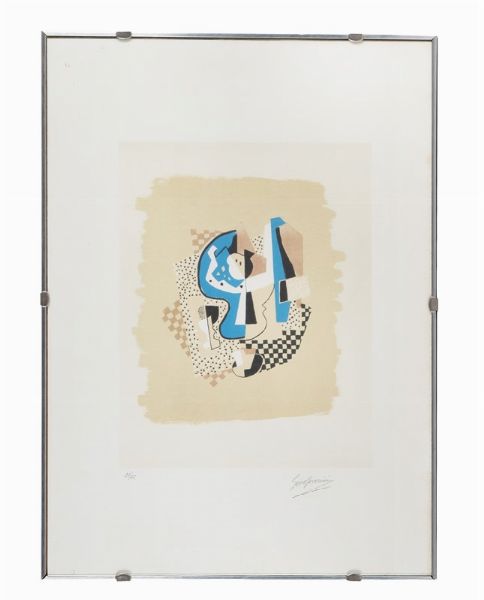 Gino Severini : Natura morta con fruttiera.  - Asta Arte Antica, Moderna e Contemporanea [parte II] - Associazione Nazionale - Case d'Asta italiane