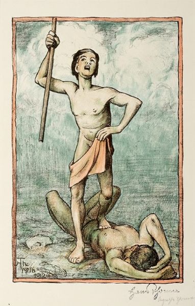 Hans Thoma : Lotto composto di 5 incisioni.  - Asta Arte Antica, Moderna e Contemporanea [parte II] - Associazione Nazionale - Case d'Asta italiane