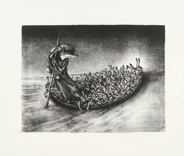 ANDREAS PAUL WEBER : Lotto composto di 4 incisioni.  - Asta Arte Antica, Moderna e Contemporanea [parte II] - Associazione Nazionale - Case d'Asta italiane