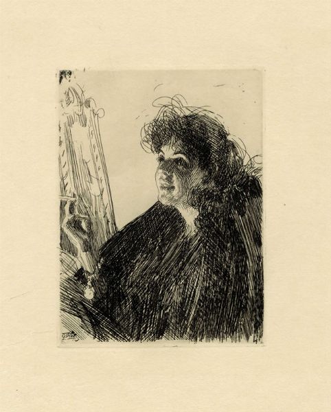 Anders Leonard Zorn : Girl With Cigarette I.  - Asta Arte Antica, Moderna e Contemporanea [parte II] - Associazione Nazionale - Case d'Asta italiane