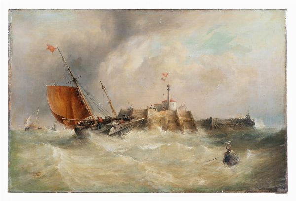 Mareggiata.  - Asta Arte Antica, Moderna e Contemporanea [parte II] - Associazione Nazionale - Case d'Asta italiane