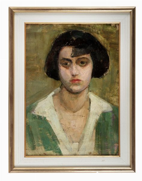 ARTURO CHECCHI : Ritratto di giovane.  - Asta Arte Antica, Moderna e Contemporanea [parte II] - Associazione Nazionale - Case d'Asta italiane