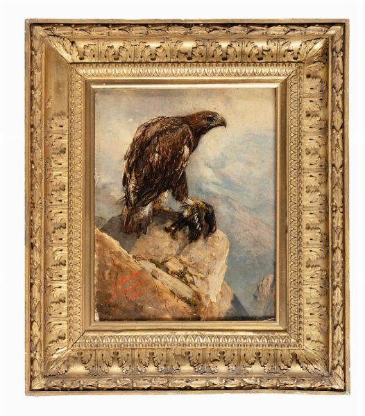 Enrico Coleman : L'aquila.  - Asta Arte Antica, Moderna e Contemporanea [parte II] - Associazione Nazionale - Case d'Asta italiane