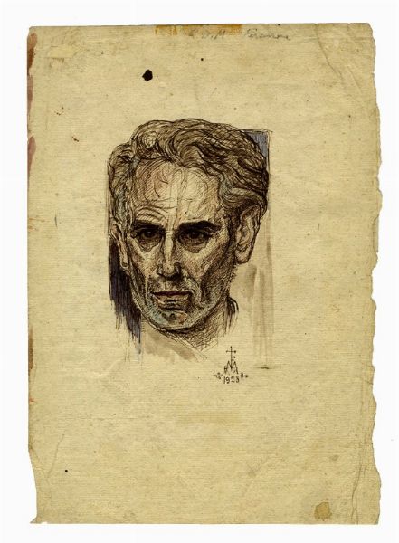 RAOUL DAL MOLIN FERENZONA : Autoritratto.  - Asta Arte Antica, Moderna e Contemporanea [parte II] - Associazione Nazionale - Case d'Asta italiane