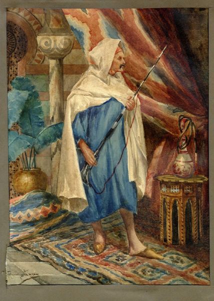 MARIANO FORTUNY Y MARSAL : Figura orientale.  - Asta Arte Antica, Moderna e Contemporanea [parte II] - Associazione Nazionale - Case d'Asta italiane