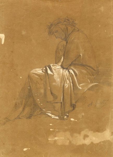 Annibale Gatti : Dante Alighieri.  - Asta Arte Antica, Moderna e Contemporanea [parte II] - Associazione Nazionale - Case d'Asta italiane