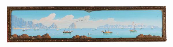 Giovanni Giordano Lanza : Capri, Faraglioni.  - Asta Arte Antica, Moderna e Contemporanea [parte II] - Associazione Nazionale - Case d'Asta italiane