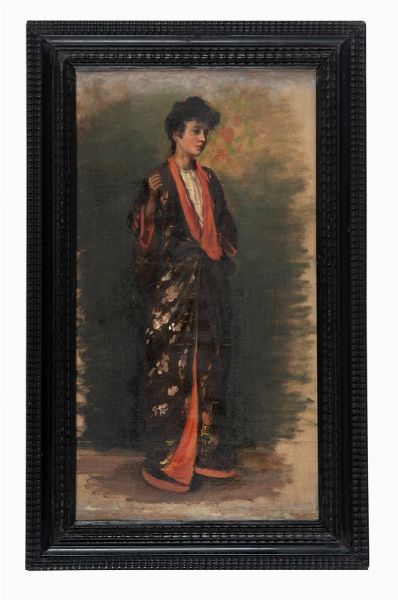 Llewelyn Lloyd : Figura femminile in piedi.  - Asta Arte Antica, Moderna e Contemporanea [parte II] - Associazione Nazionale - Case d'Asta italiane