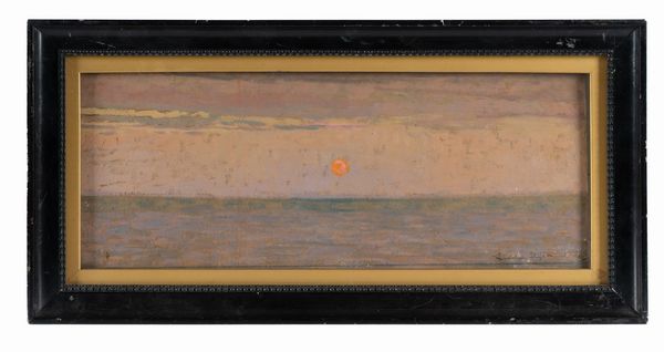 Llewelyn Lloyd : Tramonto sul mare di Manarola. (Mare).  - Asta Arte Antica, Moderna e Contemporanea [parte II] - Associazione Nazionale - Case d'Asta italiane
