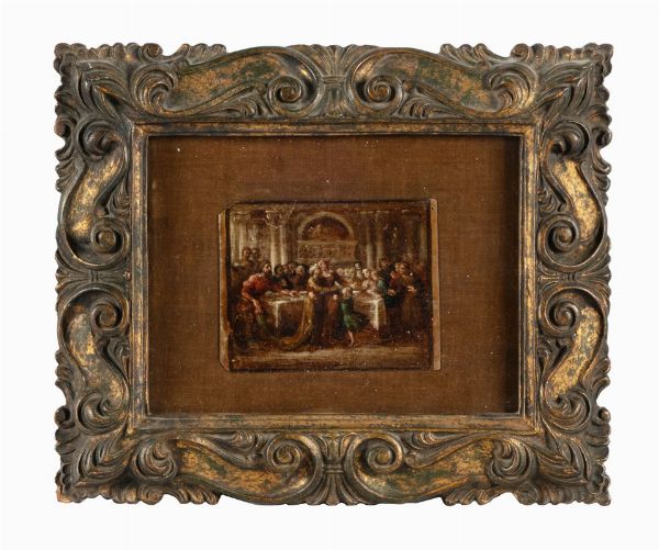 ADEODATO MALATESTA : Tavolo con figure.  - Asta Arte Antica, Moderna e Contemporanea [parte II] - Associazione Nazionale - Case d'Asta italiane