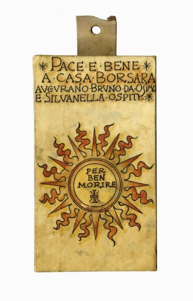 BRUNO MARSILI (DETTO BRUNO DA OSIMO) : Lotto composto di 3 omaggi a Guido da Borsara.  - Asta Arte Antica, Moderna e Contemporanea [parte II] - Associazione Nazionale - Case d'Asta italiane