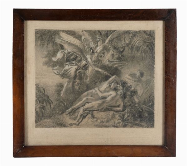 ENRICO CARLO AUGUSTO SCURI : Scena dalla Genesi - Cacciata dall'Eden.  - Asta Arte Antica, Moderna e Contemporanea [parte II] - Associazione Nazionale - Case d'Asta italiane