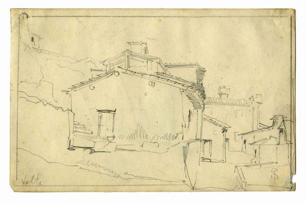 Telemaco Signorini : Volta. Disegno recto/verso.  - Asta Arte Antica, Moderna e Contemporanea [parte II] - Associazione Nazionale - Case d'Asta italiane