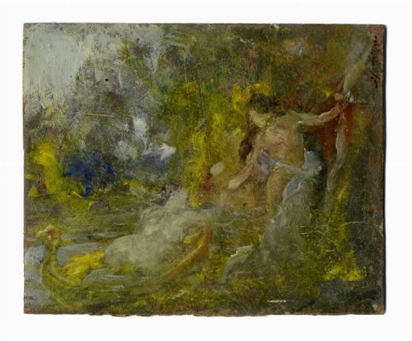 Armando Spadini : Mos salvato dalle acque.  - Asta Arte Antica, Moderna e Contemporanea [parte II] - Associazione Nazionale - Case d'Asta italiane