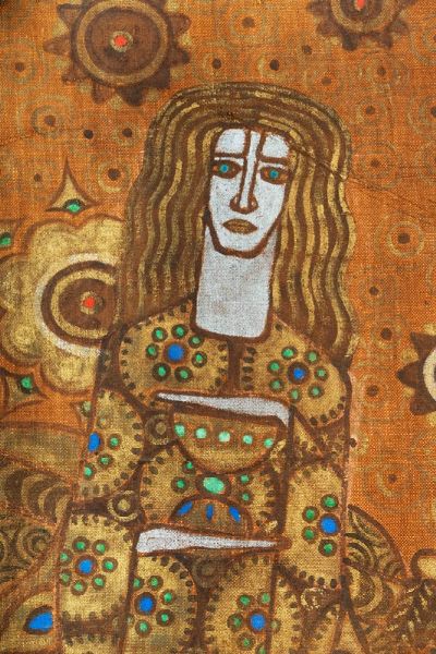 Vittorio Zecchin : Pannello per decorazione parietale a motivi veneziani.  - Asta Arte Antica, Moderna e Contemporanea [parte II] - Associazione Nazionale - Case d'Asta italiane