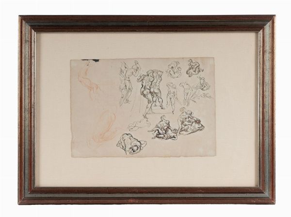 ADOLFO DE CAROLIS : Studio di nudi e Battaglie di Felsina.  - Asta Arte Antica, Moderna e Contemporanea [parte II] - Associazione Nazionale - Case d'Asta italiane