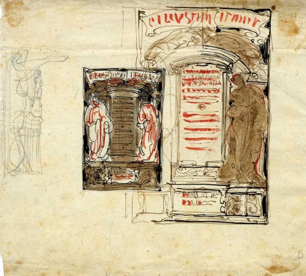 ADOLFO DE CAROLIS : Bozzetto per la copertina de L'Illustrazione Italiana.  - Asta Arte Antica, Moderna e Contemporanea [parte II] - Associazione Nazionale - Case d'Asta italiane