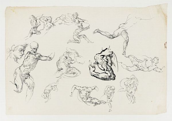 ADOLFO DE CAROLIS : Lotto composto di 3 disegni.  - Asta Arte Antica, Moderna e Contemporanea [parte II] - Associazione Nazionale - Case d'Asta italiane