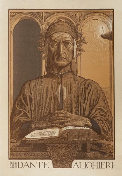 ADOLFO DE CAROLIS : Dante Alighieri.  - Asta Arte Antica, Moderna e Contemporanea [parte II] - Associazione Nazionale - Case d'Asta italiane