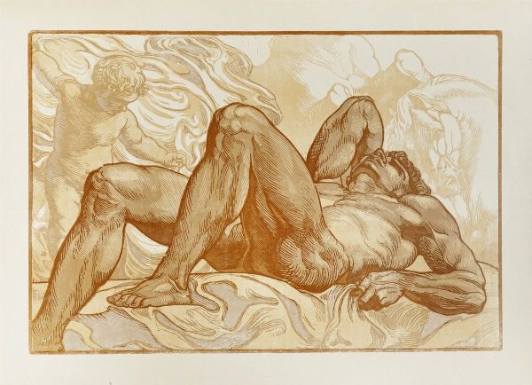 ADOLFO DE CAROLIS : Il gigante caduto.  - Asta Arte Antica, Moderna e Contemporanea [parte II] - Associazione Nazionale - Case d'Asta italiane