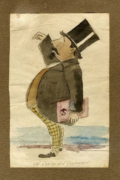 Telemaco Signorini : Al Teatro del Cocomero.  - Asta Arte Antica, Moderna e Contemporanea [parte II] - Associazione Nazionale - Case d'Asta italiane