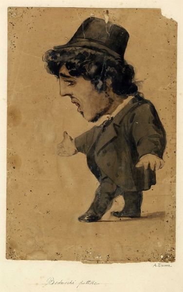 ANGELO TRICCA : Lotto composto di 3 caricature.  - Asta Arte Antica, Moderna e Contemporanea [parte II] - Associazione Nazionale - Case d'Asta italiane