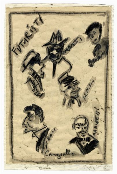 Francesco Cangiullo : Futuristi.  - Asta Arte Antica, Moderna e Contemporanea [parte II] - Associazione Nazionale - Case d'Asta italiane