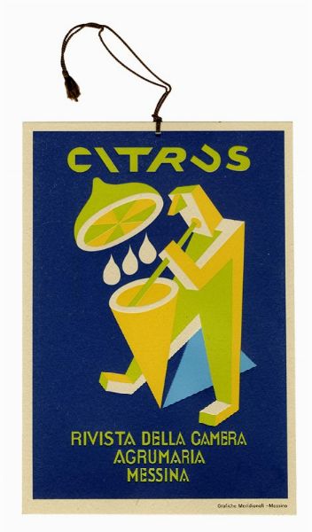 FORTUNATO DEPERO : Citrus. Rivista della Camera Agrumaria Messina.  - Asta Arte Antica, Moderna e Contemporanea [parte II] - Associazione Nazionale - Case d'Asta italiane
