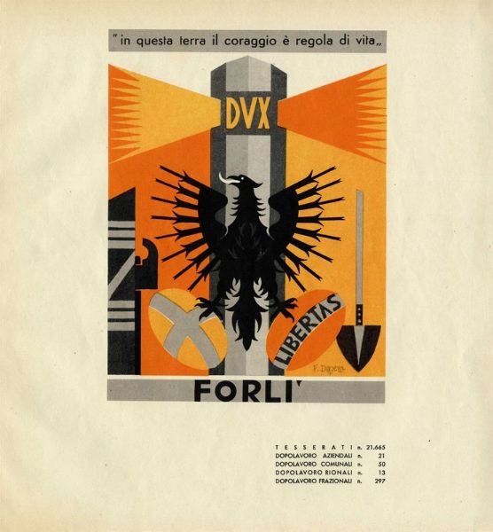 FORTUNATO DEPERO : Lotto composto di 3 incisioni da Le Citt.  - Asta Arte Antica, Moderna e Contemporanea [parte II] - Associazione Nazionale - Case d'Asta italiane