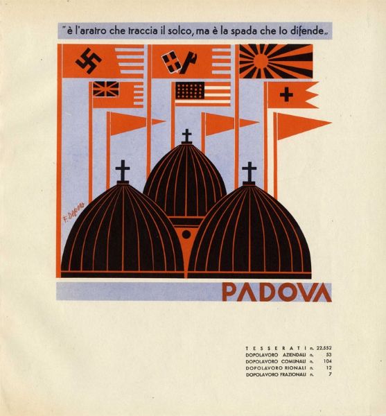 FORTUNATO DEPERO : Lotto composto di 3 incisioni da Le Citt.  - Asta Arte Antica, Moderna e Contemporanea [parte II] - Associazione Nazionale - Case d'Asta italiane