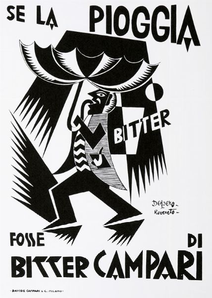 FORTUNATO DEPERO : Campari. Portfolio di otto stampe.  - Asta Arte Antica, Moderna e Contemporanea [parte II] - Associazione Nazionale - Case d'Asta italiane