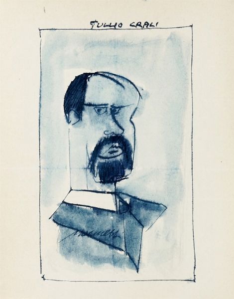 NERINO NANNETTI (NERI) : Lotto composto di 31 ritratti di personalit futuriste.  - Asta Arte Antica, Moderna e Contemporanea [parte II] - Associazione Nazionale - Case d'Asta italiane