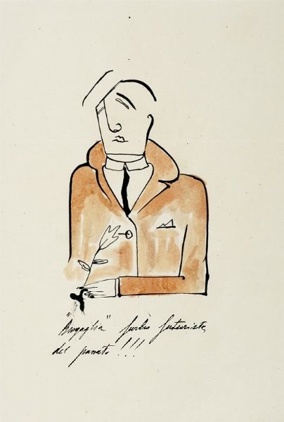 NERINO NANNETTI (NERI) : Lotto composto di 31 ritratti di personalit futuriste.  - Asta Arte Antica, Moderna e Contemporanea [parte II] - Associazione Nazionale - Case d'Asta italiane