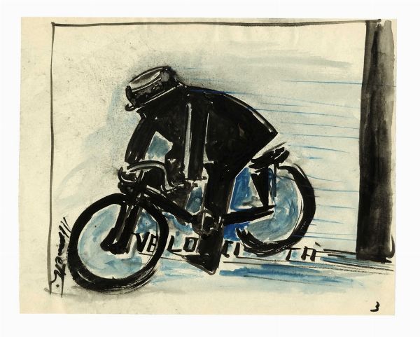 NERINO NANNETTI (NERI) : Lotto composto di 4 disegni.  - Asta Arte Antica, Moderna e Contemporanea [parte II] - Associazione Nazionale - Case d'Asta italiane