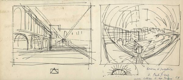 Vinicio Berti : Lezioni di prospettiva.  - Asta Arte Antica, Moderna e Contemporanea [parte II] - Associazione Nazionale - Case d'Asta italiane