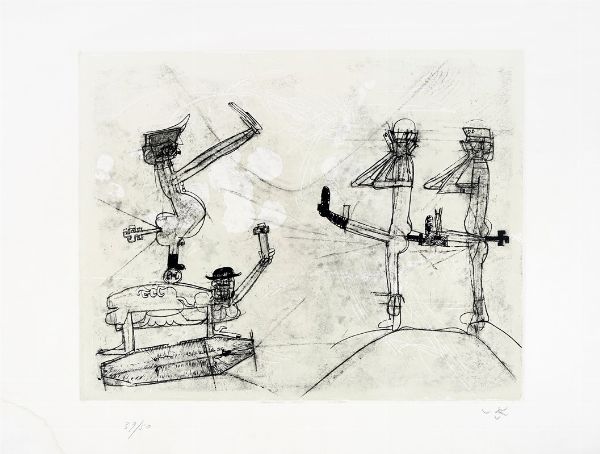 ROBERTO ANTONIO SEBASTIAN MATTA : Senza titolo.  - Asta Arte Antica, Moderna e Contemporanea [parte II] - Associazione Nazionale - Case d'Asta italiane