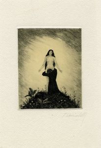 FRITZ SCHWIMBECK - Prova di stampa per Madonnen Ein Cyklus.