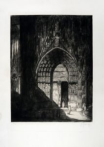 FRANK SEPP - Westportal des Straburger Mnsters ( Portale ovest della cattedrale di Strasburgo).
