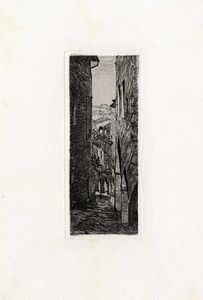 Telemaco Signorini - Vicolo in Siena.