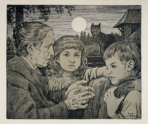 Hans Thoma - Lotto composto di 3 incisioni.