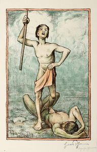 Hans Thoma : Lotto composto di 5 incisioni.  - Asta Arte Antica, Moderna e Contemporanea [parte II] - Associazione Nazionale - Case d'Asta italiane