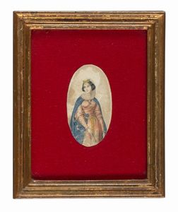 Ventaglio in madreperla con decori floreali.  - Asta Arte Antica, Moderna e Contemporanea [parte II] - Associazione Nazionale - Case d'Asta italiane