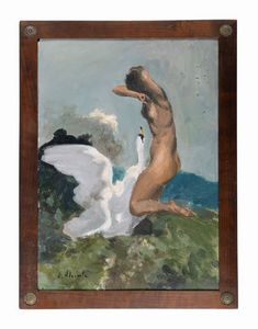 Ambrogio Antonio Alciati - Leda e il cigno.