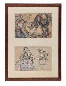 ALFONSO BONINSEGNI - Due disegni.