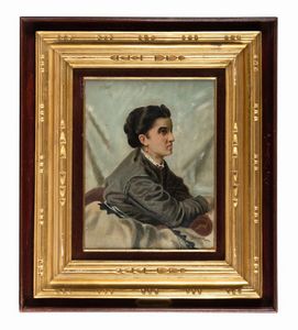 Odoardo Borrani - Ritratto femminile.