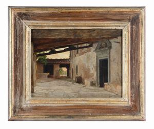 Odoardo Borrani - Bozzetto per Partenza del contingente.