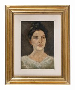 Cesare Ciani - Ritratto della figliastra di Giovanni Fattori.