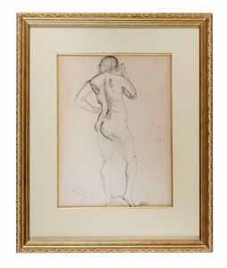 ANDR DERAIN - Nu debout de dos.